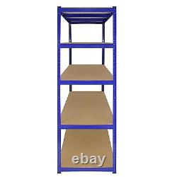 Garage Shelves Shelving 5 Tier Racking Boltless Heavy Duty Storage Shelf 160cm