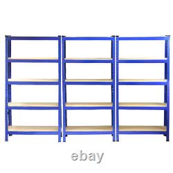 Garage Shelves Shelving 5 Tier Racking Boltless Heavy Duty Storage Shelf 75 cm