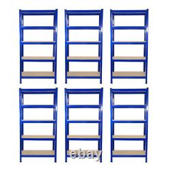 Garage Shelves Shelving 5 Tier Racking Boltless Heavy Duty Storage Shelf 75 cm