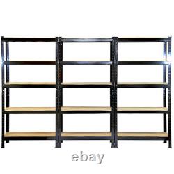 Garage Shelves Shelving 5 Tier Racking Boltless Heavy Duty Storage Shelf 75 cm