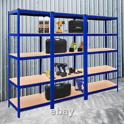 Garage Shelves Shelving 5 Tier Unit Racking Boltless Heavy Duty Storage Shelf