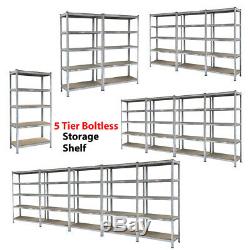 Garage Shelves Shelving 5 Tier Units Racking Boltless Heavy Duty Storage Shelf