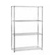 Garage Shelving 4 Tier Chrome Wire Shelving Unit H1800 X W1200 X D450mm