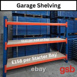 Garage Shelving Made from Heavy Duty Racking