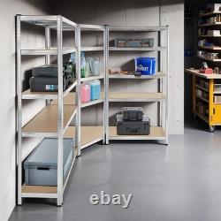 Garage Shelving Unit 3-Part Racking System 15 Heavy Duty Storage Shelves 2625kg