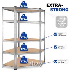 Garage Shelving heavy-duty galvanised steel frame, height-adjustable shelves