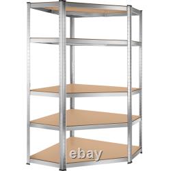 Garage Shelving heavy-duty galvanised steel frame, height-adjustable shelves