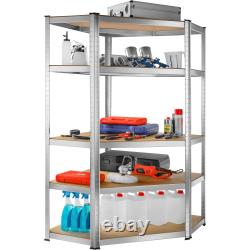 Garage Shelving heavy-duty galvanised steel frame, height-adjustable shelves