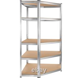 Garage Shelving heavy-duty galvanised steel frame, height-adjustable shelves