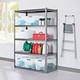 Garage Storage Shelves Unit Heavy Duty 5 Tier Boltless Shelving Rack Racking