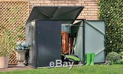 Garden Bin Storage Waterproof Outdoor Cupboard Shelf Metal Chest GRADE B