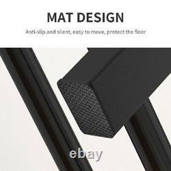 Garment Hanging Rack Shelf Display Stand Heavy Duty Metal Double Rail Clothes UK