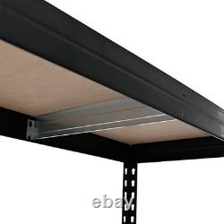GoodHome Rand HDF Steel Shelving Unit 4 Shelf Heavy Duty Storage 1800x1656mm New