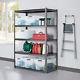 Gorilla 5 Tier 6ft X 4ft X 2ft Step Beam Heavy Duty Modular Storage Shelf Rack