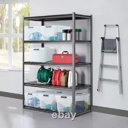 Gorilla 5 Tier Heavy Duty Storage Rack 6x4ft Shelving Unit Garage Modular Steel