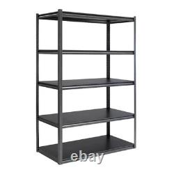 Gorilla 5 Tier Heavy Duty Storage Rack 6x4ft Shelving Unit Garage Modular Steel
