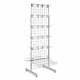 Gridwall Mesh Heavyduty Double Sided Display Stand With 2 Sloping Shelf &40 Hook