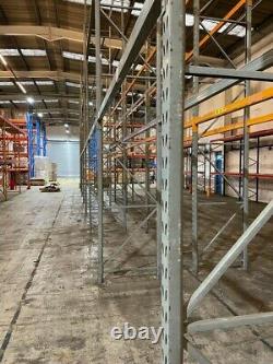 HEAVY DUTY WAREHOUSE PALLET RACKING 2 UPRIGHT 6.1m x 900mm and 4 BEAMS 2.8m £180