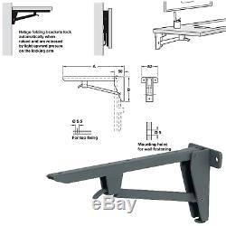 Hafele Hebgo Heavy / Light Duty Steel Folding Bracket Cabinet Shelf Unit Support