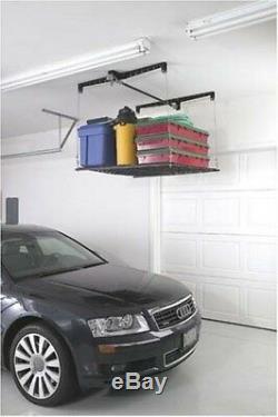 Hanging Adjustable Storage Rack Large Heavy Duty Cable Lift Garage Ceiling Shelf