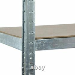 Heavy Duty(160cm x 80cm x 40cm) Metal Galvanised Shelving Rack Unit 5 Tier UKED