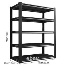 Heavy Duty 3/4/5 Tier Adjustable Carbon Steel Storage Rack Shelving