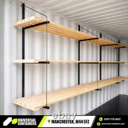 Heavy Duty 3 Tier Container Shelving Brackets Racking Storage System