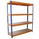 Heavy Duty 4tier S-rax Garage Shelving Storage Units 150cm Wide Metal Racking