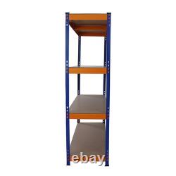 Heavy Duty 4Tier S-RAX Garage Shelving Storage Units 150cm Wide Metal Racking