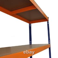 Heavy Duty 4Tier S-RAX Garage Shelving Storage Units 150cm Wide Metal Racking