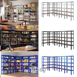 Heavy Duty 5 Bay Galvanised Corner Shelving/Racking Unit Garage&5 Storage Racks