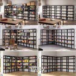 Heavy Duty 5 Bay Galvanised Corner Shelving/Racking Unit Garage&5 Storage Racks