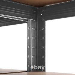 Heavy Duty 5 Bay Galvanised Corner Shelving/Racking Unit Garage&5 Storage Racks