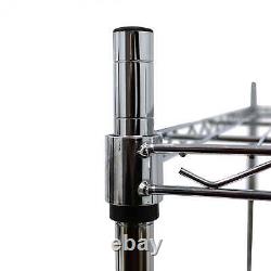 Heavy Duty 5 Tier Garage Shelving Unit Storage Shelves Shelf Racking Wire Shelf