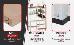 Heavy Duty 5 Tier Metal Garage Shelves Shelving Racking Storage Boltless Shelf