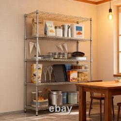 Heavy Duty 5 Tier Metal Storage Shelving Unit 794.5kg Capacity, Height