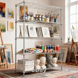 Heavy Duty 5 Tier Metal Storage Shelving Unit 794.5kg Capacity, Height