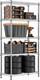 Heavy Duty 5-tier Steel Utility Shelving Unit Chrome 35x60x158.7cm Storage