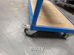 Heavy Duty 5 Tier Wheel Steel Frame & Shelf Trolleys Mobile Stock Shelving