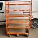 Heavy Duty 6 Wheel Steel Frame Cage & Shelf Trolleys Mobile Stock Shelving