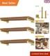 Heavy Duty 8 Inch Gold Shelf Brackets Industrial Wall Mount Supports With S