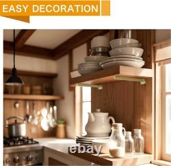 Heavy Duty 8 Inch Gold Shelf Brackets Industrial Wall Mount Supports with S Heavy Duty 8 Inch Gold Shelf Brackets Industrial Wall Mount Supports with S