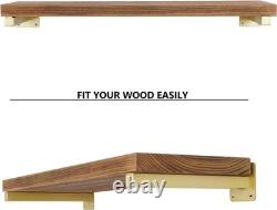 Heavy Duty 8 Inch Gold Shelf Brackets Industrial Wall Mount Supports with S