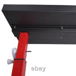Heavy Duty Adjustable Garage Tool Trolley Mobile Workstation Cart Storage Shelf