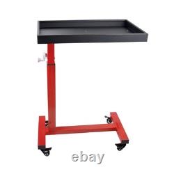 Heavy Duty Adjustable Garage Tool Trolley Mobile Workstation Cart Storage Shelf
