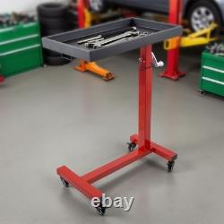 Heavy Duty Adjustable Garage Tool Trolley Mobile Workstation Cart Storage Shelf