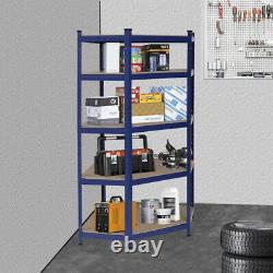 Heavy Duty Blue Metal Garage Shelving Shed Shelves Boltless Storage Shelf Rack