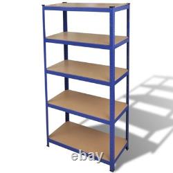 Heavy Duty Blue Storage Shelf 875kg Load, Indoor Garage Organizer