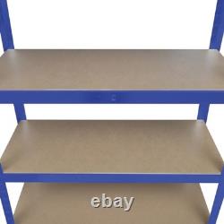 Heavy Duty Blue Storage Shelf 875kg Load, Indoor Garage Organizer