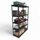 Heavy-duty Boltless Steel Shelving Unit, Powder-coated, Adjustable 5-tier Rack